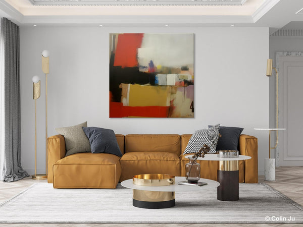 Modern Original Abstract Art, Canvas Paintings for Sale, Large Wall Art for Bedroom, Geometric Modern Acrylic Art, Contemporary Canvas Art-HomePaintingDecor