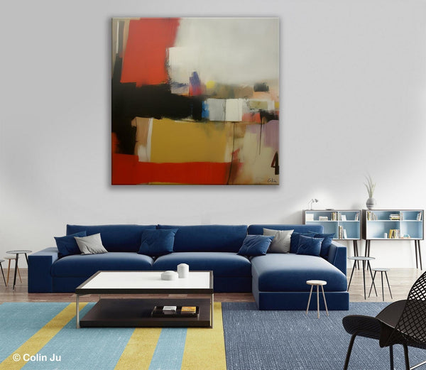 Modern Original Abstract Art, Canvas Paintings for Sale, Large Wall Art for Bedroom, Geometric Modern Acrylic Art, Contemporary Canvas Art-HomePaintingDecor