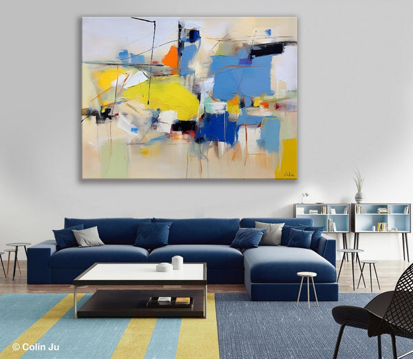 Large Canvas Art for Sale, Original Abstract Art Paintings, Hand Painted Canvas Art, Acrylic Painting on Canvas, Large Painting for Bedroom-HomePaintingDecor