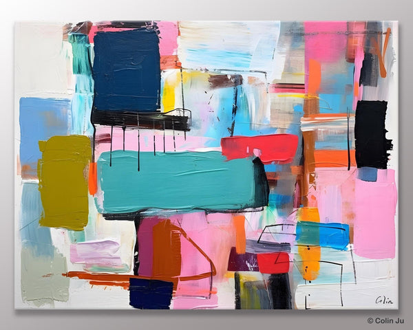 Original Abstract Art Paintings, Hand Painted Canvas Art, Acrylic Painting on Canvas, Large Canvas Art for Sale, Large Painting for Bedroom-HomePaintingDecor