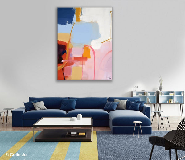 Contemporary Acrylic Painting on Canvas, Large Wall Art Painting for Bedroom, Original Canvas Art, Oversized Modern Abstract Wall Paintings-HomePaintingDecor