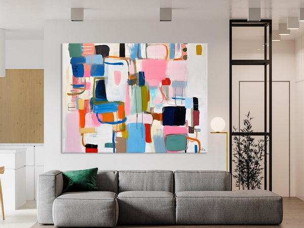 Large Wall Art Ideas for Living Room, Hand Painted Canvas Art, Oversized Canvas Paintings, Original Abstract Art, Contemporary Acrylic Art-HomePaintingDecor