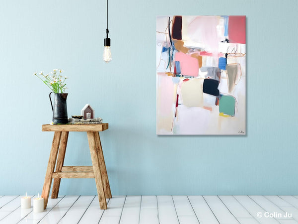 Abstract Painting on Canvas, Contemporary Acrylic Paintings, Extra Large Canvas Painting for Bedroom, Original Abstract Wall Art for Sale-HomePaintingDecor