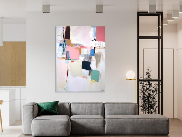 Abstract Painting on Canvas, Contemporary Acrylic Paintings, Extra Large Canvas Painting for Bedroom, Original Abstract Wall Art for Sale-HomePaintingDecor