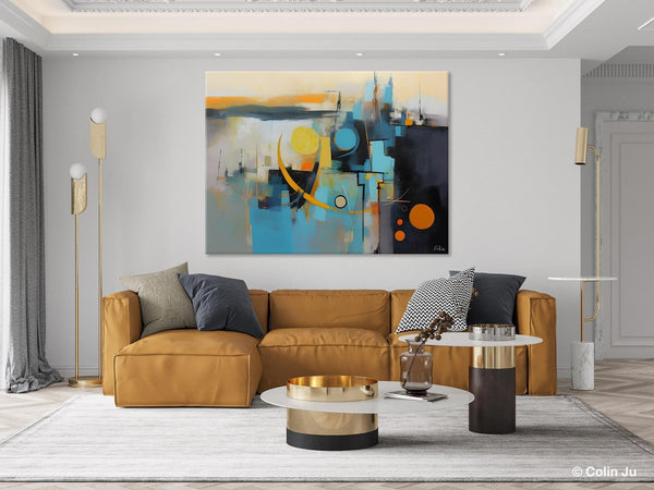 Extra Large Canvas Painting for Living Room, Original Acrylic Wall Art, Oversized Contemporary Acrylic Paintings, Abstract Canvas Paintings-HomePaintingDecor