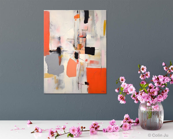 Acrylic Painting on Canvas, Contemporary Painting, Canvas Paintings for Dining Room, Extra Large Modern Wall Art, Original Abstract Painting-HomePaintingDecor