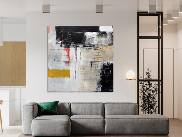 Large Abstract Art for Bedroom, Original Abstract Wall Art, Simple Modern Acrylic Artwork, Modern Canvas Paintings, Contemporary Canvas Art-HomePaintingDecor