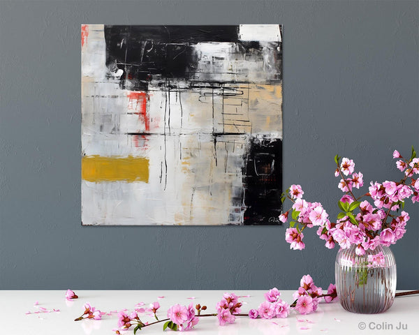 Large Abstract Art for Bedroom, Original Abstract Wall Art, Simple Modern Acrylic Artwork, Modern Canvas Paintings, Contemporary Canvas Art-HomePaintingDecor