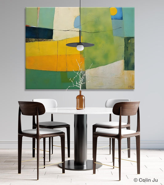 Original Canvas Artwork, Large Wall Art Painting for Dining Room, Contemporary Acrylic Painting on Canvas, Modern Abstract Wall Paintings-HomePaintingDecor
