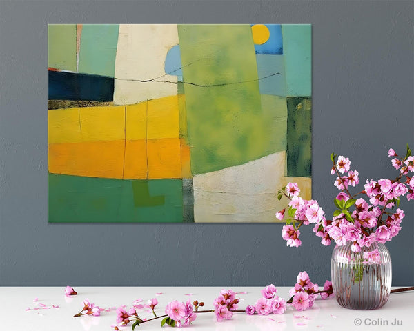 Original Canvas Artwork, Large Wall Art Painting for Dining Room, Contemporary Acrylic Painting on Canvas, Modern Abstract Wall Paintings-HomePaintingDecor
