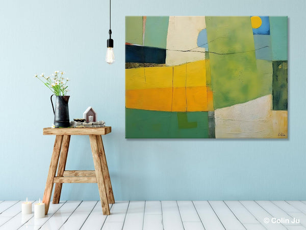 Original Canvas Artwork, Large Wall Art Painting for Dining Room, Contemporary Acrylic Painting on Canvas, Modern Abstract Wall Paintings-HomePaintingDecor