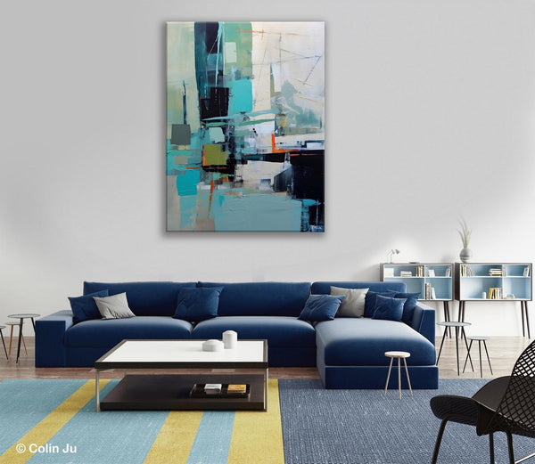 Original Abstract Art, Large Wall Art Painting for Dining Room, Large Modern Canvas Wall Paintings, Hand Painted Acrylic Painting on Canvas-HomePaintingDecor