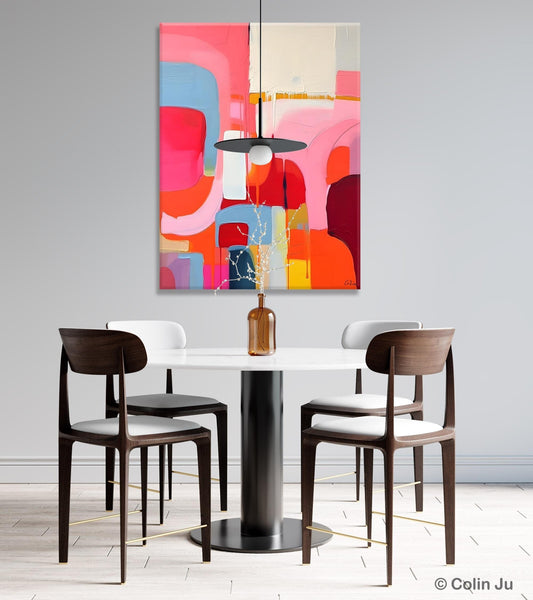 Contemporary Acrylic Painting on Canvas, Simple Abstract Art, Large Painting for Dining Room, Original Canvas Artwork, Wall Art Paintings-HomePaintingDecor