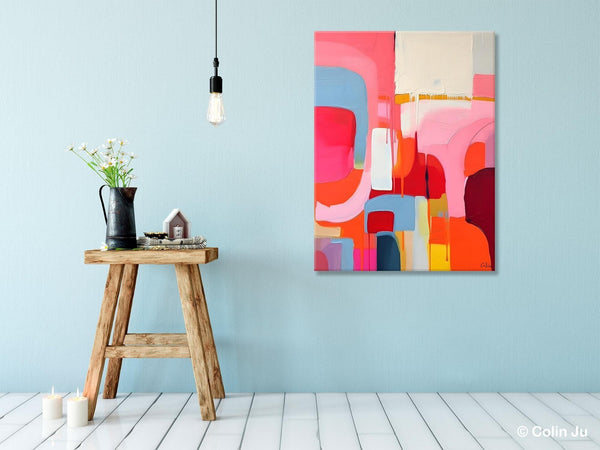 Contemporary Acrylic Painting on Canvas, Simple Abstract Art, Large Painting for Dining Room, Original Canvas Artwork, Wall Art Paintings-HomePaintingDecor