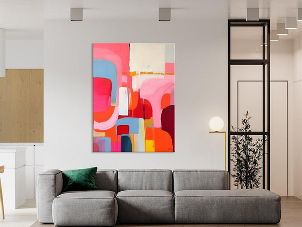 Contemporary Acrylic Painting on Canvas, Simple Abstract Art, Large Painting for Dining Room, Original Canvas Artwork, Wall Art Paintings-HomePaintingDecor