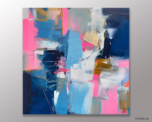 Canvas Art, Original Modern Wall Art, Modern Acrylic Artwork, Modern Canvas Paintings, Contemporary Large Abstract Painting for Dining Room-HomePaintingDecor