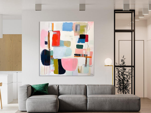 Modern Canvas Paintings, Large Abstract Painting for Bedroom, Original Abstract Wall Art, Modern Acrylic Artwork, Contemporary Canvas Art-HomePaintingDecor