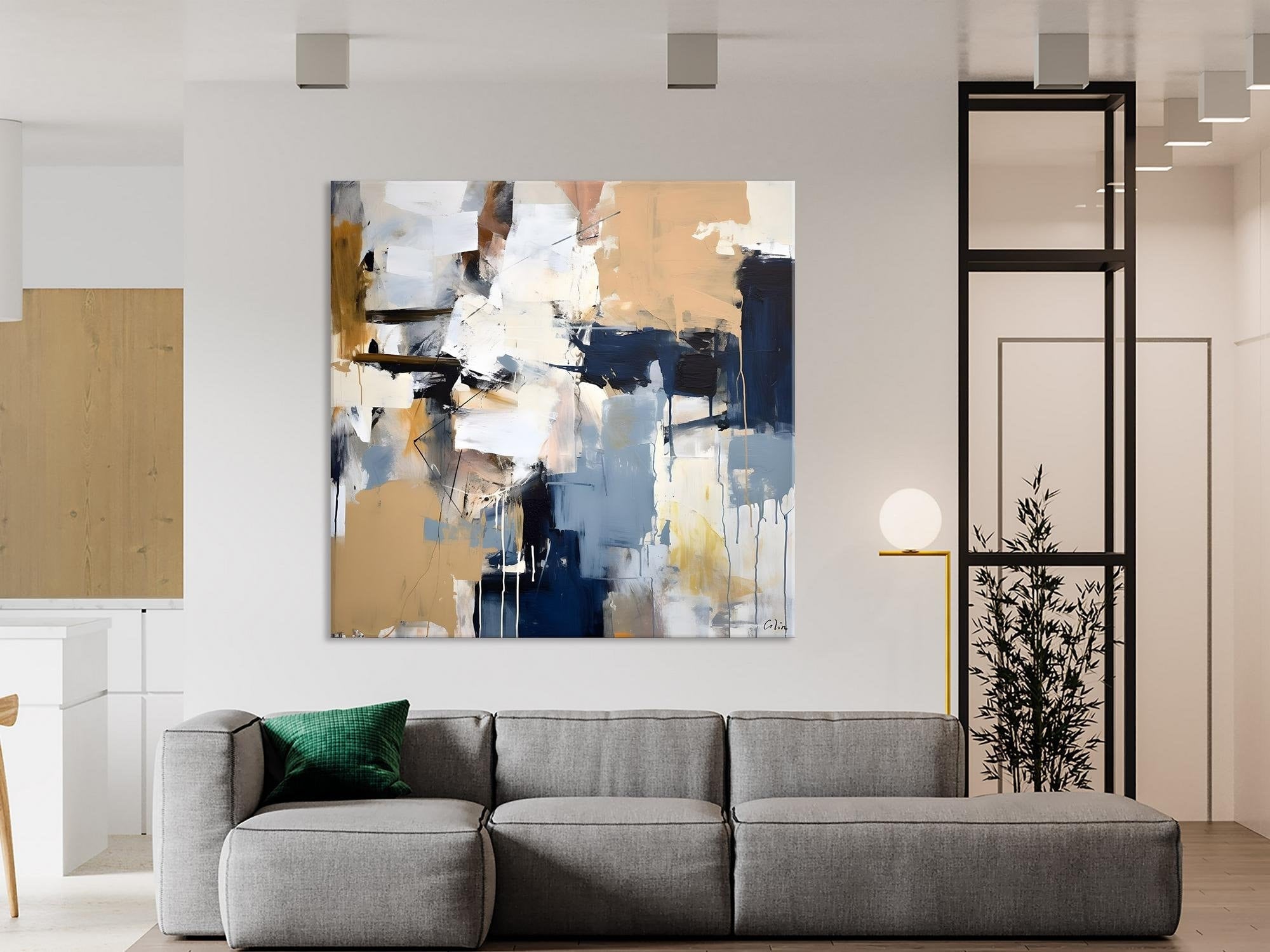 Large Wall Art for Bedroom, Abstract Modern Acrylic Art, Canvas Paintings for Sale, Modern Original Abstract Art, Contemporary Canvas Art-HomePaintingDecor