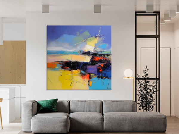 Modern Acrylic Artwork, Buy Art Paintings Online, Contemporary Canvas Art, Original Modern Paintings, Large Abstract Painting for Bedroom-HomePaintingDecor