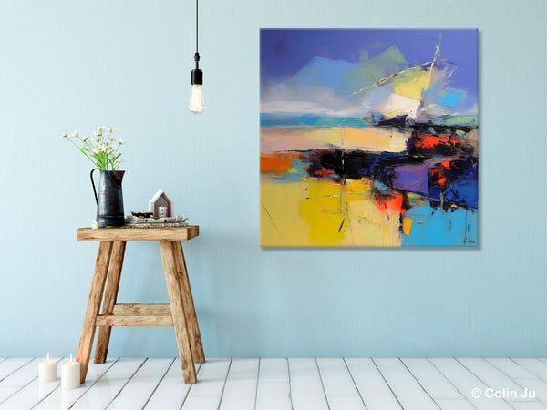 Modern Acrylic Artwork, Buy Art Paintings Online, Contemporary Canvas Art, Original Modern Paintings, Large Abstract Painting for Bedroom-HomePaintingDecor