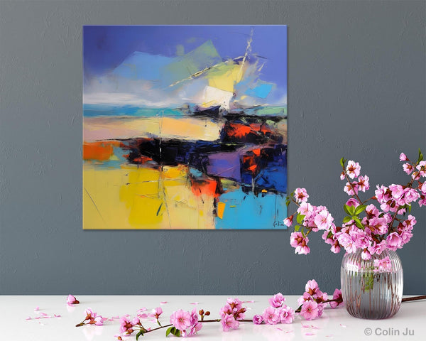 Modern Acrylic Artwork, Buy Art Paintings Online, Contemporary Canvas Art, Original Modern Paintings, Large Abstract Painting for Bedroom-HomePaintingDecor