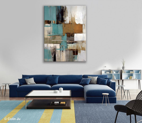 Large Paintings for Sale, Large Modern Canvas Art for Bedroom, Original Wall Art Paintings, Hand Painted Canvas Art, Acrylic Art on Canvas-HomePaintingDecor