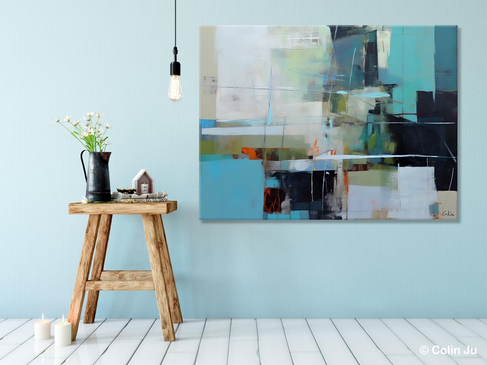 Extra Large Canvas Paintings, Original Abstract Painting, Modern Wall Art Ideas for Living Room, Impasto Art, Contemporary Acrylic Paintings-HomePaintingDecor
