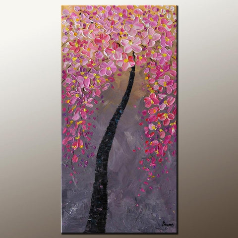 Abstract Painting, Tree of Life Art, Canvas Painting, Large Wall Painting, Original Painting, Ready to Hang-HomePaintingDecor