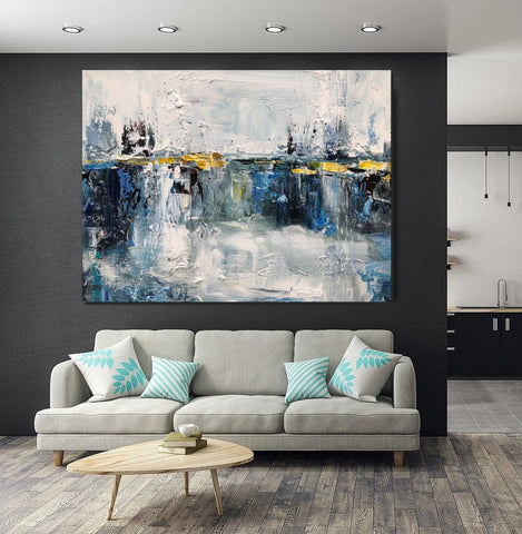 Living Room Wall Art Painting, Extra Large Acrylic Painting, Simple Modern Art, Palette Knife Paintings, Modern Contemporary Abstract Artwork-HomePaintingDecor
