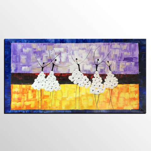 Simple Modern Art, Canvas Painting for Sale, Ballet Dancer Painting, Original Artwork, Paintings for Bedroom, Buy Art Online-HomePaintingDecor
