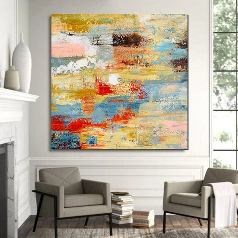 Hand Painted Canvas Art, Bedroom Wall Art Ideas, Modern Paintings for Dining Room, Simple Modern Art, Contemporary Modern Wall Art Paintings-HomePaintingDecor