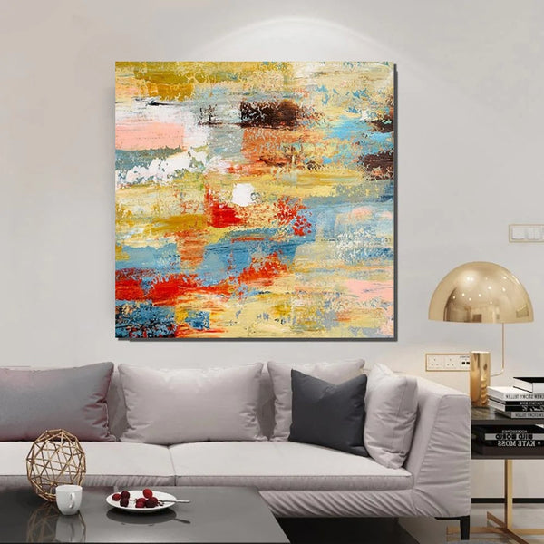 Hand Painted Canvas Art, Bedroom Wall Art Ideas, Modern Paintings for Dining Room, Simple Modern Art, Contemporary Modern Wall Art Paintings-HomePaintingDecor