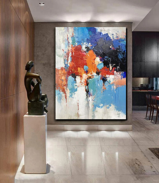 Modern Canvas Painting, Living Room Wall Art Ideas, Buy Abstract Art Online, Heavy Texture Art, Large Acrylic Painting on Canvas-HomePaintingDecor