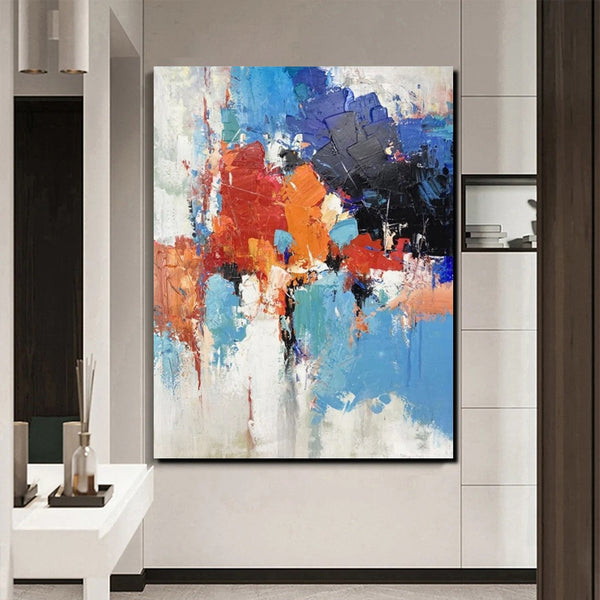 Modern Canvas Painting, Living Room Wall Art Ideas, Buy Abstract Art Online, Heavy Texture Art, Large Acrylic Painting on Canvas-HomePaintingDecor