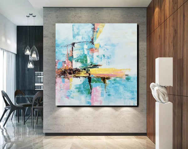 Simple Abstract Paintings, Dining Room Modern Wall Art, Modern Contemporary Art, Large Painting on Canvas, Acrylic Canvas Painting-HomePaintingDecor