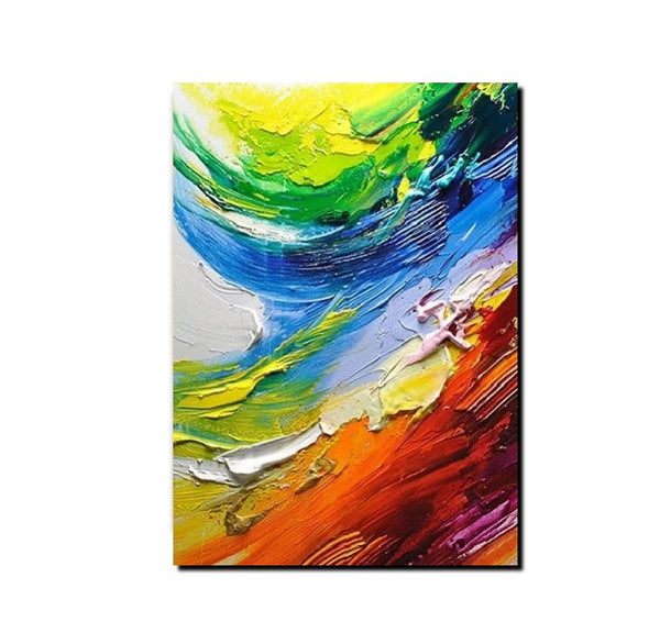 Contemporary Modern Art, Living Room Wall Art Ideas, Impasto Paintings, Buy Large Paintings Online, Palette Knife Paintings-HomePaintingDecor