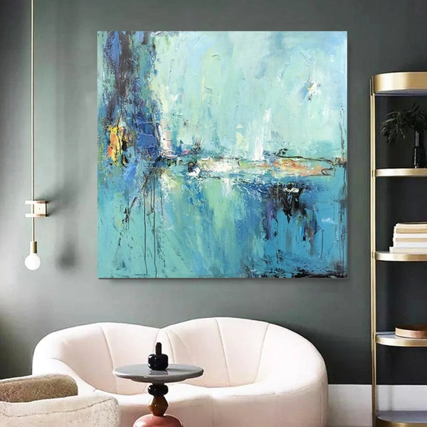 Modern Acrylic Canvas Painting, Heavy Texture Paintings, Palette Knife Paniting, Acrylic Painting on Canvas, Oversized Wall Art Painting for Sale-HomePaintingDecor