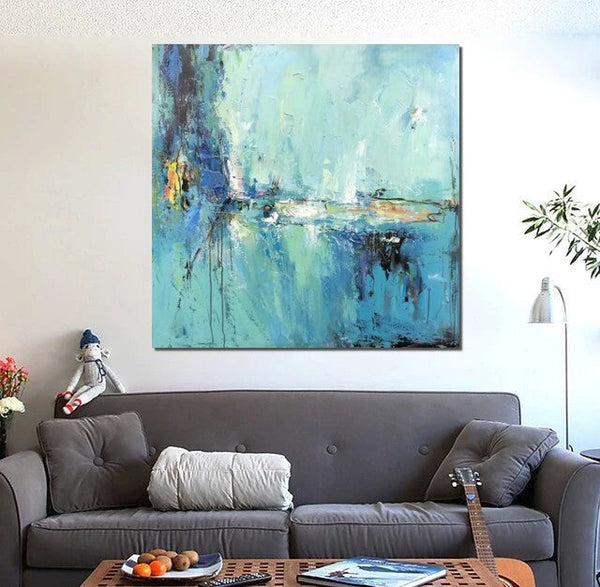 Modern Acrylic Canvas Painting, Heavy Texture Paintings, Palette Knife Paniting, Acrylic Painting on Canvas, Oversized Wall Art Painting for Sale-HomePaintingDecor