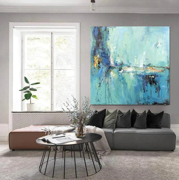 Modern Acrylic Canvas Painting, Heavy Texture Paintings, Palette Knife Paniting, Acrylic Painting on Canvas, Oversized Wall Art Painting for Sale-HomePaintingDecor