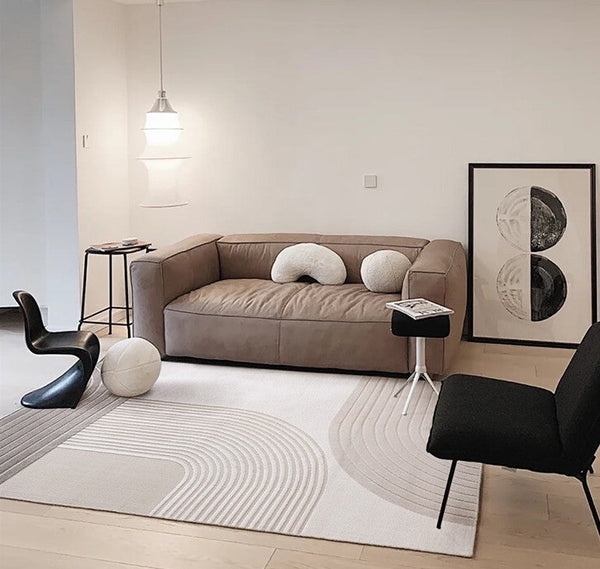 Abstract Modern Rugs for Living Room, Large Grey Rugs, Contemporary Area Rugs for Bedroom, Dining Room Floor Rug, Large Floor Rugs for Office-HomePaintingDecor