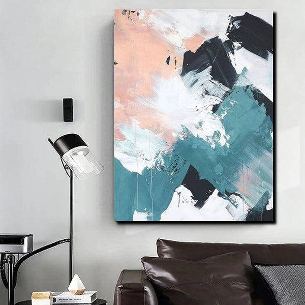 Contemporary Abstract Art, Bedroom Canvas Art Ideas, Large Painting for Sale, Buy Large Paintings Online, Simple Modern Art-HomePaintingDecor