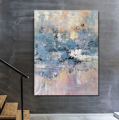 Simple Wall Art Ideas, Heavy Texture Painting, Bedroom Abstract Paintings, Modern Abstract Painting, Large Acrylic Canvas Paintings-HomePaintingDecor