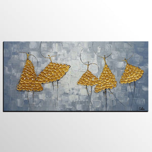 Dancer Art, Canvas Wall Art, Abstract Art Painting, Ballet Bedroom Wall Art, Canvas Modern Art, Painting on Sale-HomePaintingDecor