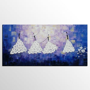 Acrylic Abstract Art, Ballet Dancer Painting, Contemporary Artwork, Art for Sale, Simple Abstract Painting-HomePaintingDecor