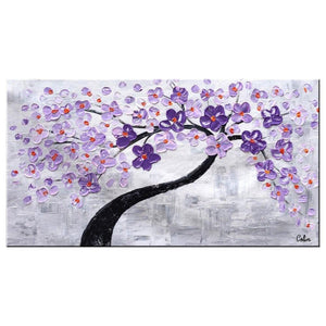 Heavy Texture Painting, Acrylic Painting Flower, Tree Painting, Painting on Sale, Dining Room Wall Art, Modern Artwork, Contemporary Art-HomePaintingDecor