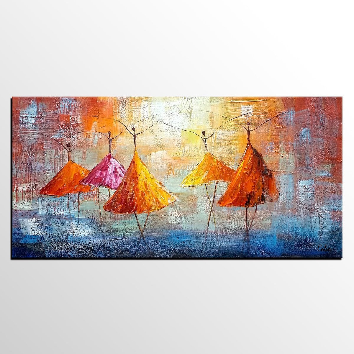 Abstract Artwork, Contemporary Artwork, Ballet Dancer Painting, Painting for Sale, Original Painting-HomePaintingDecor