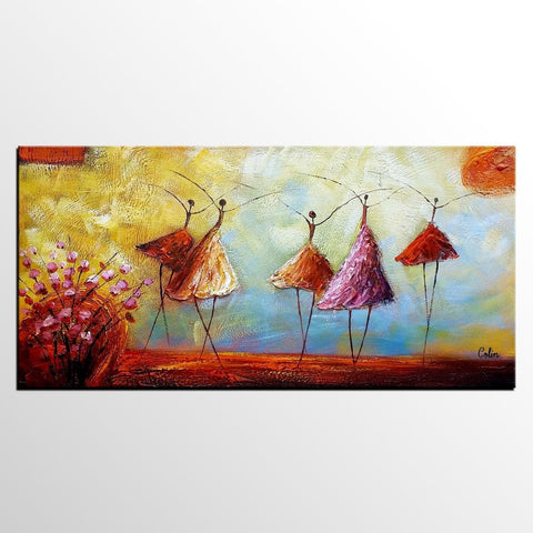 Contemporary Artwork, Ballet Dancer Painting, Abstract Artwork, Painting for Sale, Original Painting-HomePaintingDecor