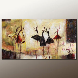 Abstract Art, Contemporary Wall Art, Modern Art, Ballet Dancer Painting, Art for Sale, 100% Hand Painted Art-HomePaintingDecor