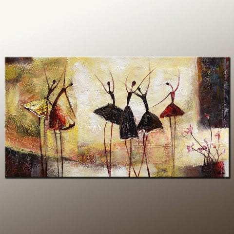 Abstract Art, Contemporary Wall Art, Modern Art, Ballet Dancer Painting, Art for Sale, 100% Hand Painted Art-HomePaintingDecor
