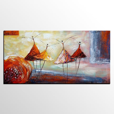 Modern Art Painting, Ballet Dancer Painting, Contemporary Wall Art, Abstract Art, Art for Sale-HomePaintingDecor